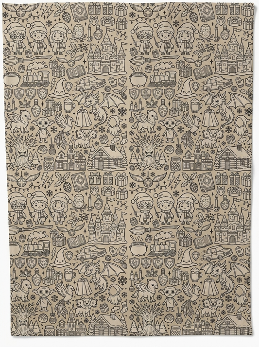 Wizard Coloring Blanket