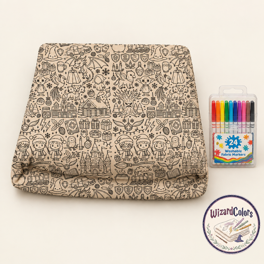Wizard Coloring Blanket